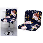 Soft Bar Stool Chair Slipcover Polyester Low Back Kitchen Chair Cover Seat Cover