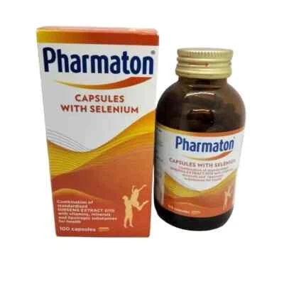 Pharmaton with Ginseng G115 100 Tablets Ginseng and Selenium Energy Booster - Image 1 of 4
