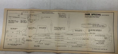 BLUEPRINTS / PLANS ONLY- OHM SPECIAL RC Model Design - Image 1 of 3