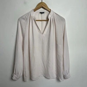 Sheike Blouse Size 12 Light Pink Long Sleeve 100% Polyester Solid - Picture 1 of 9