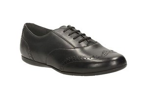clarks black school shoes