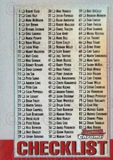 1998 Bowman CHL Chrome Refractors #165 Checklist