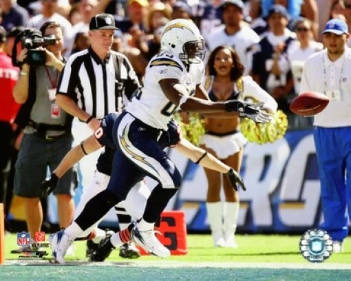 Foto con licencia de 8 X 10 de los cargadores de San Diego de Antonio Gates AAIR145 Foto 1 de 1