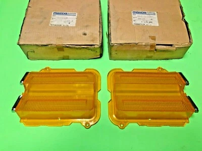 Mazda 929 RX4 Rear Tail lights Turn Signal Yellow Lens 1004-51-159A Genuine NOS - Image 1 of 4