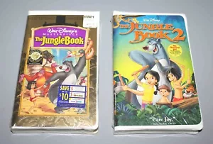 NEW Disney VHS The Jungle Book 30th Anniversary Masterpiece & Jungle Book 2 - Picture 1 of 2
