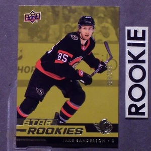 JAKE SANDERSON 2022/23 Upper Deck Star ROOKIES GOLD /349 #7 Ottawa Senators - Picture 1 of 16