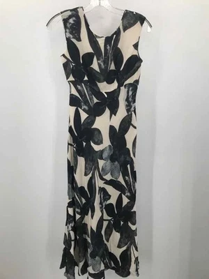 Б/у Kay Unger слоновой кости размер 2 макси платье без рукавов - Изображение 1 из 3