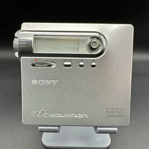 SONY MZ-N10 NET MD WALKMAN Silver Tested Working Main unit only - Picture 1 of 19