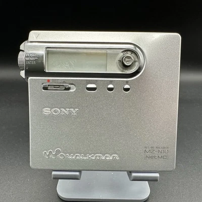 SONY MZ-N10 NET MD WALKMAN Silver Tested Working Main unit only - Image 1 of 4