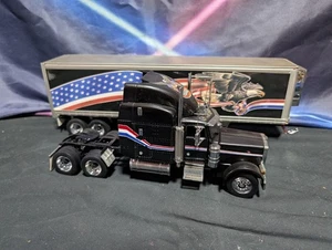Franklin Mint Ultimate Big Rigs Peterbilt Model 379 American Eagle Semi Trailer  - Picture 1 of 22