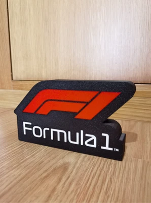 Формула 1-стиль логотип 3D напечатанный светодиодный лайтбокс • F1 вентилятор декор • светодиодная лампа в комплекте - Изображение 1 из 3