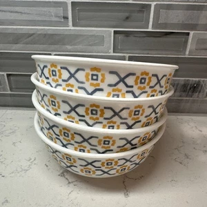 Corelle ~ Amalfi Azul ~ 5,5" Suppe/Müsli/Salat Schüsseln ~ eingestellt ~ USA ~ 4er Set ~ EUC! - Bild 1 von 10