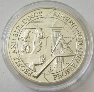 Kiribati / Samoa 1997 2 x 5 Dólares Millennium Arquitectura Plata - Imagen 1 de 2