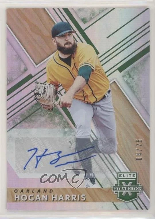 2019 Panini Elite Extra Edition Auto Emerald /25 Hogan Harris #145 Auto - Image 1 of 2