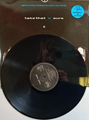 Take That Sure  12" vinyl record in picture sleeve on RCA House Mixes no Poster - Image 1 of 4