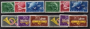 Schweiz - 1949 UPU & Postauto MM / gebrauchte Sätze - einige Scharnierreste - Bild 1 von 1