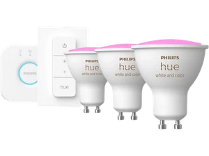 Kit iluminación - Philips Hue Bridge + 3 Bombillas inteligentes GU10 3.5W 350 lm - Imagen 1 de 12