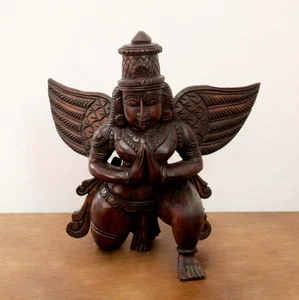 Garuda Statue Garudan Eagle Hindu God Vishnu Temple Mandir Decor Pooja Murti Art - Picture 1 of 5