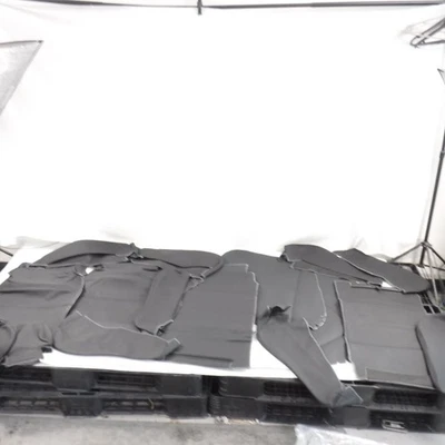 BMW #30 Sport 325 318 1987-1993 fundas de asiento de cuero real delanteras carbón azul Foto 1 de 4