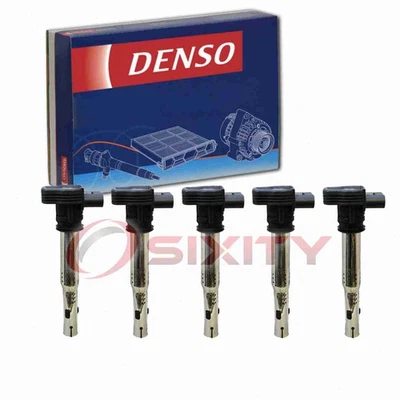 5 pc Denso Direct Ignition Coils for 2012-2014 Volkswagen Passat 2.5L L5 yz - Image 1 of 4