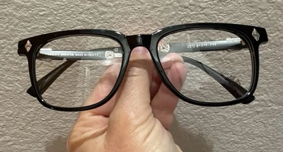 Gafas corazones cromados 2272 Made In Italy Negro Plata 61-15-139 Foto 1 de 4