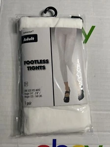 Amscan Strumpfhose ohne Fuß - Erwachsene, Partyzubehör, weiß, Einheitsgröße - Bild 1 von 2