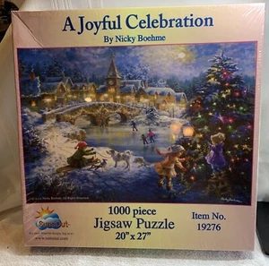 A JOYFUL CELEBRATION BY Nicky Boehme1000 Piece Jigsaw Puzzle #19276 NEW Sealed - Picture 1 of 10