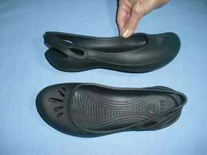 Ballerine Crocs Thea Kadee Slingback slip on nere scarpe comode da donna taglia 8 - Foto 1 di 4