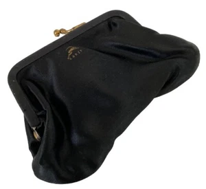 Borsa donna vintage nera Koret cambio con chiusura a chiusura 4,75" x 3" - Foto 1 di 4