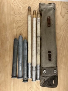 Vintage WW2 Half Shelter Pup Tent Pole & Stake Kit Army Green Military Surplus - Picture 1 of 5