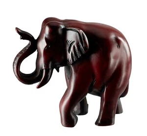 Statuette Éléphant en Résine - Artisanat du Népal -  Trompe en l'air -  1154 - Picture 1 of 7