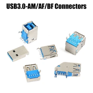 A/B Type 90°/180° PCB interface USB 3.0-AM/AF Connector Socket Jack Female Male - Picture 1 of 15