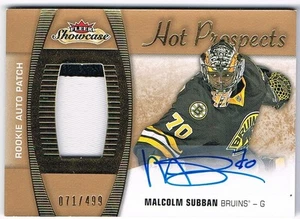 2015-16 FLEER SHOWCASE ROOKIE PATCH AUTOGRAPH #152 MALCOLM SUBBAN 071/499 !! - Picture 1 of 1