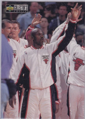 1997-98 Collector's Choice Michael Jordan #394 Chicago Bulls Waving Goodbye - Image 1 of 2