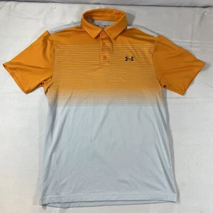 Under Armour Shirt Men’s Small Play Off Polo Golf Short Sleeve Orange - Picture 1 of 3