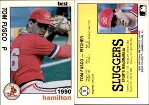 Tom Fusco 1990 Best Hamilton Redbirds #5 Card *AutographDen*