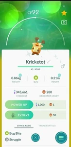 Pokémon Go ∥ Shiny Kricketot ∥  - Picture 1 of 1