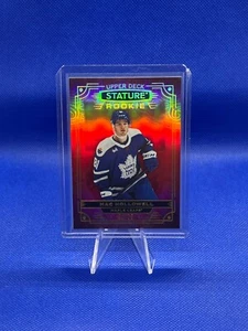 2022-23 Stature Mac Hollowell Rookie 01/75 Red Toronto Maple Leafs Upper Deck - Picture 1 of 2