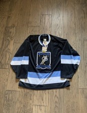Rare Vintage 90s Atlanta Knights IHL Hockey Jersey Black Medium