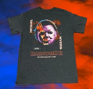 Nueva camiseta vintage de Halloween 2 Nightmare Isnt Over Michael Myers para hombre - Imagen 1 de 2