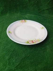 Vintage Hand Painted Nippon Plate Pink Floral 6.5" - Imagen 1 de 4