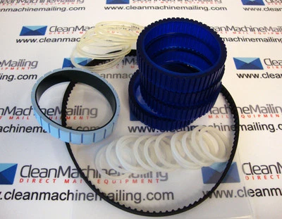 CLEAN MACHINE MAILING Reliant 1500 Blue Urethane Belt Kit Blue Belt Version Streamfeeder