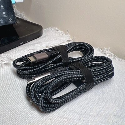 2 X USB C to USB C Charging Cable 6ft 100W Fast Charge for MacBook/Galaxy/iPad - Image 1 of 4