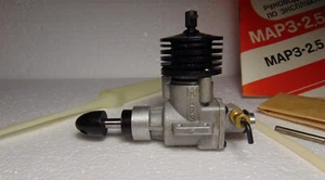 Diesel 2.5 cc Airplane Modeling c/l Engine MARZ map3 Compression .15 Long Shaft - Picture 1 of 12
