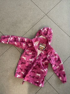 Caretec Regenjacke Gr: 104 Rosa Pferde Kapuze Abnehmbar Herbst Übergang - Bild 1 von 5