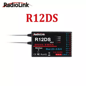 Radiolink 2.4GHz R12DS 12 Channels RC Radio Receiver Support SBUS/PWM DSSS&FHSS - Picture 1 of 11