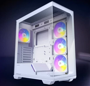 Antec C3 ARGB White ATX,270 Degrees Full View,4x ARGB PWM Fans Ultra Gaming Case - Picture 1 of 1