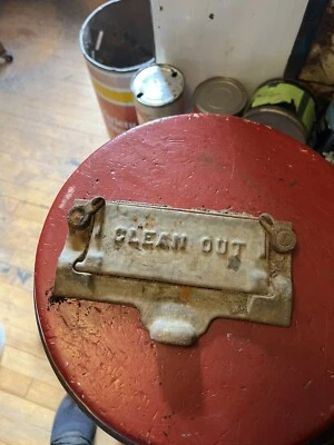 Antique Home Comfort Kitchen Cook Stove Range Cast Iron Ash Clean Out Door Parts - Image 1 of 4