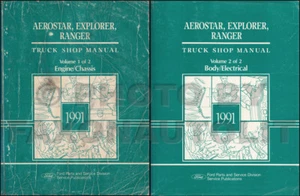 Set Di Manuali Di Riparazione E Servizio Ford Aerostar Ranger Explorer 1991 - Foto 1 di 3