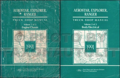Manuale Di Riparazione Set 1991 Aerostar Ranger Explorer 91 Ford - Immagine 1 di 3